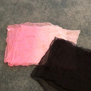 Set of two silk scarves